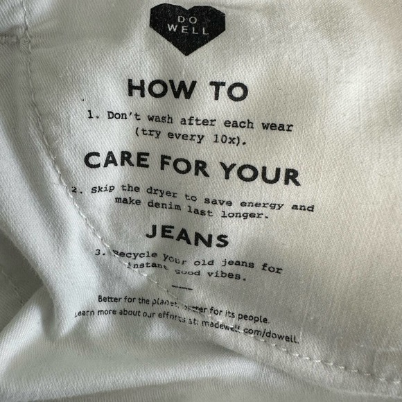 Madewell High-Rise Denim Shorts in Tile White size 27 - Picture 12 of 14